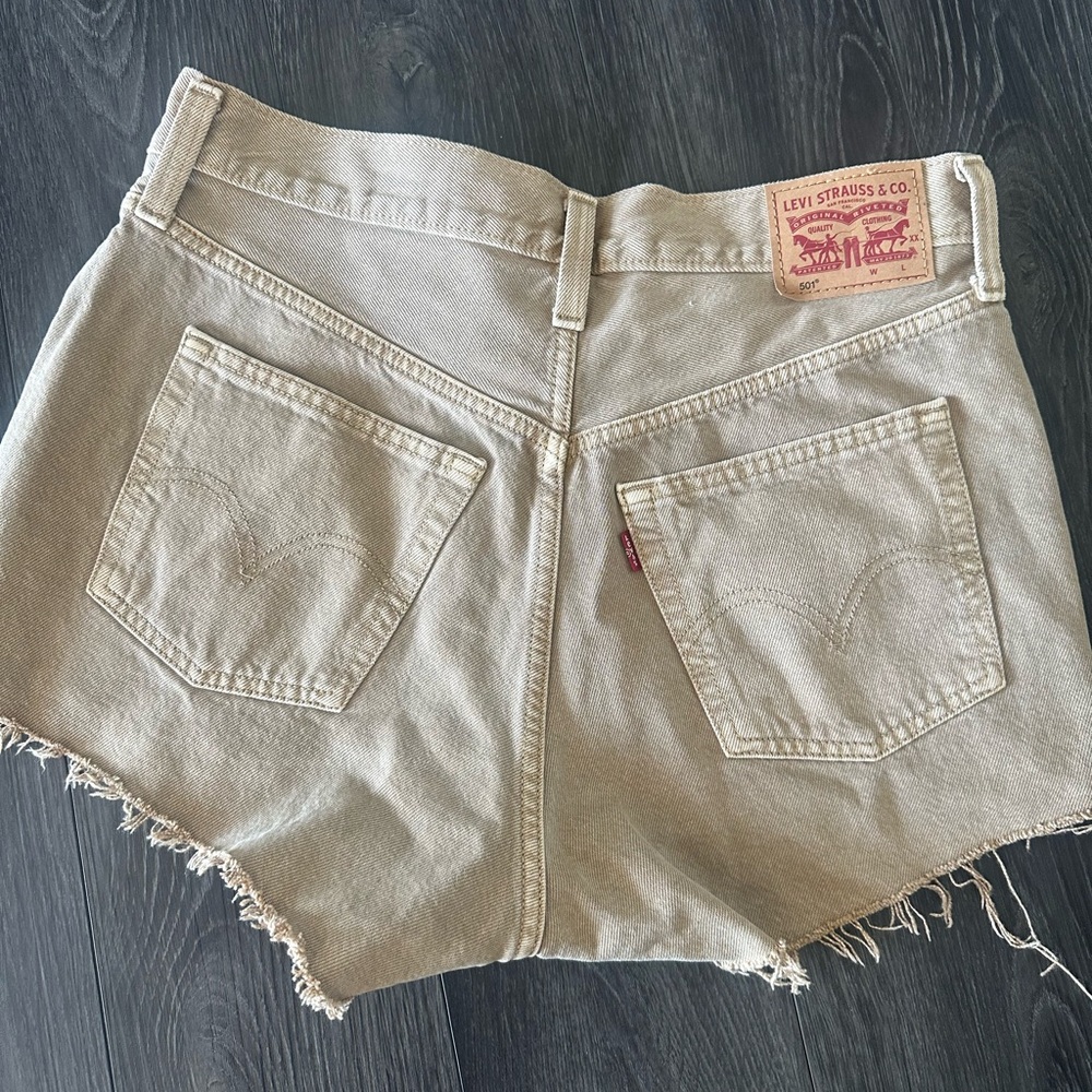 Levi's Beige Jean Shorts for Women